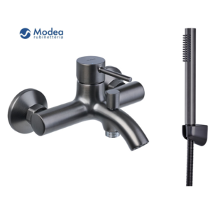 Μπαταρία μπάνιου MODEA ETNA MINIMAL Gun metal λουτρού