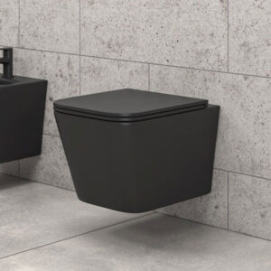 Λεκάνη κρεμαστή LT-057E Black matt Tornado