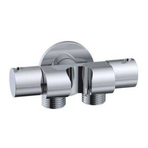 Γωνιακός διακόπτης διπλός VIOSPIRAL με στήριγμα