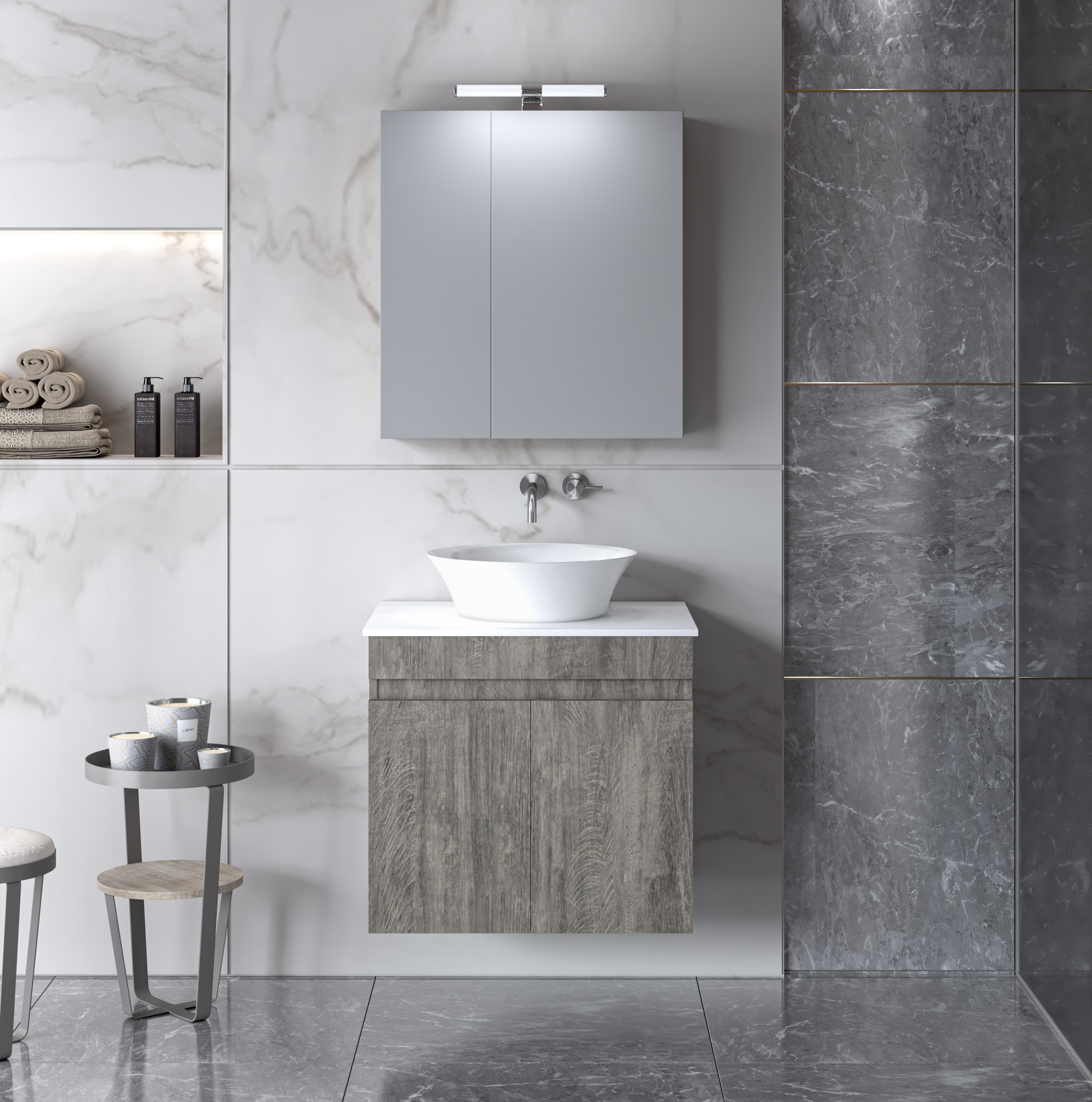 Σετ έπιπλο μπάνιου OMEGA BERLIN TOP