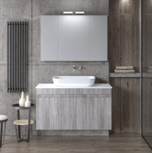 Σετ έπιπλο μπάνιου OMEGA GREY TOP