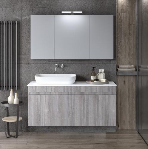 Σετ έπιπλο μπάνιου OMEGA GREY TOP