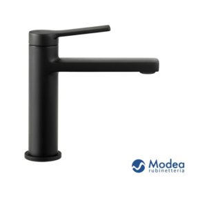 Μπαταρία μπάνιου MODEA ATLANTA Black matt νιπτήρα