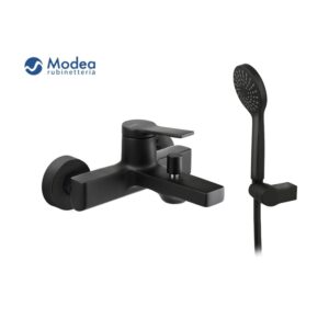 Μπαταρία μπάνιου MODEA ATLANTA Black matt λουτρού