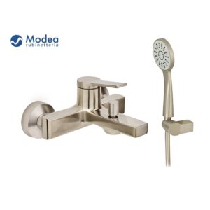 Μπαταρία μπάνιου MODEA ATLANTA Brushed nickel λουτρού