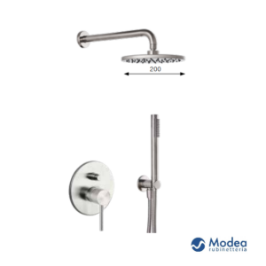 Σετ εντοιχισμού ντουζιέρας MODEA ETNA MINIMAL Stainless steel 316L