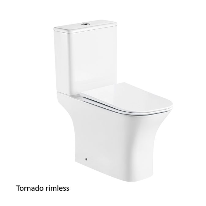 Λεκάνη δαπέδου QUADRA με σύστημα Tornado rimless